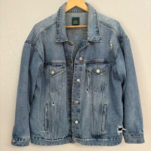 Wild Fable Distressed Blue Denim Jacket